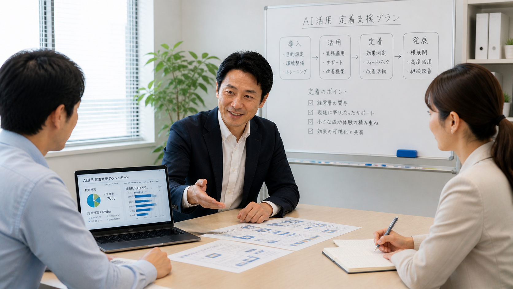 AI定着伴走支援